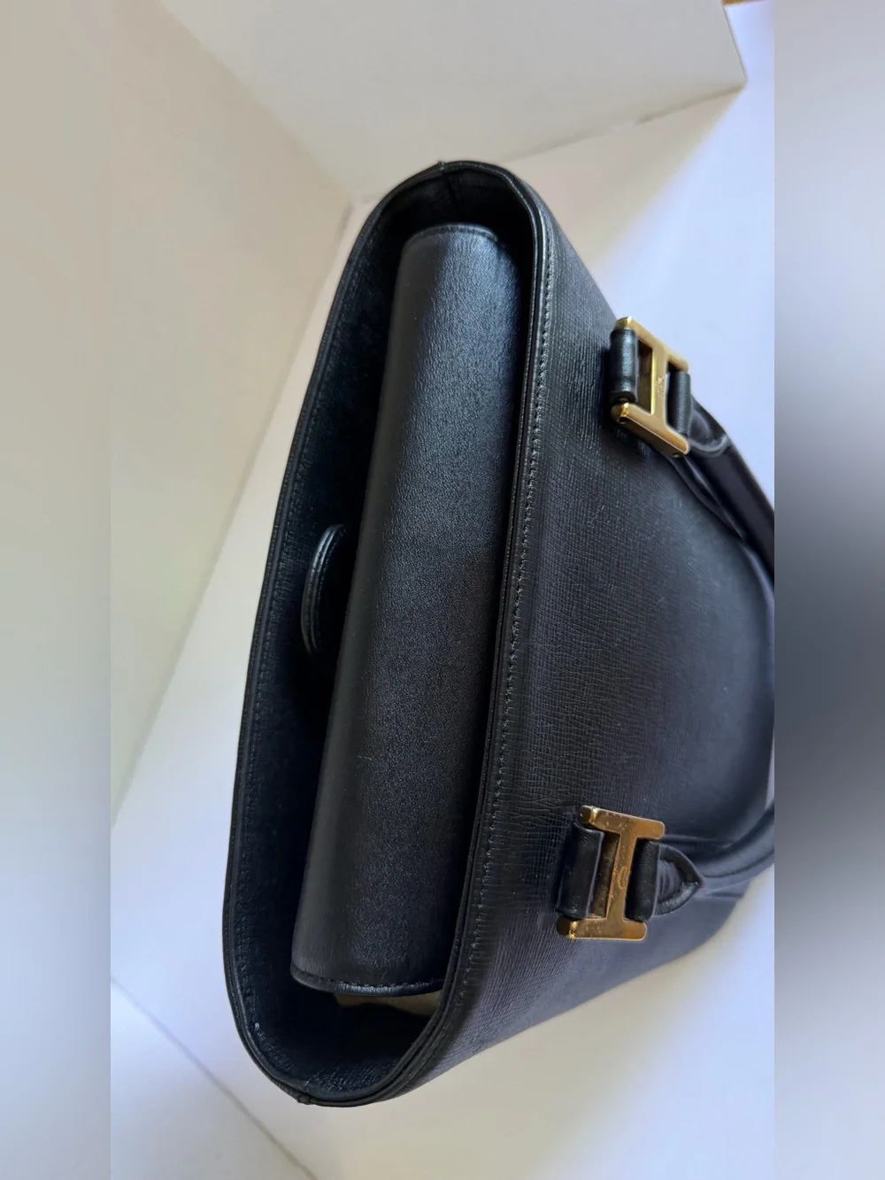 MCM Black Bucket Leather